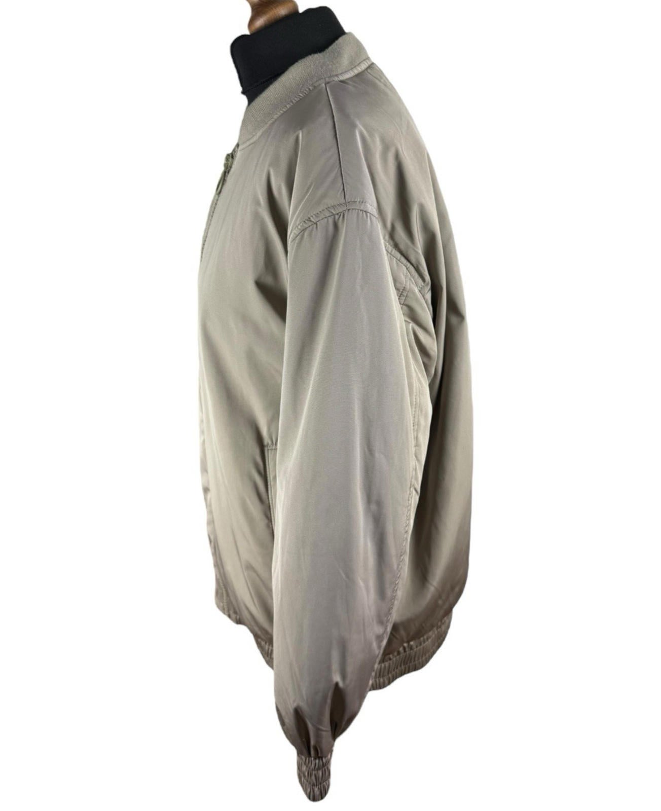 Stradivarius Oversized Bomber Jacket Coat Mid Length Zip Up Women’s UK Size XS