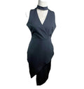 River Island Black Midi Dress Collared Women’s UK Size 12