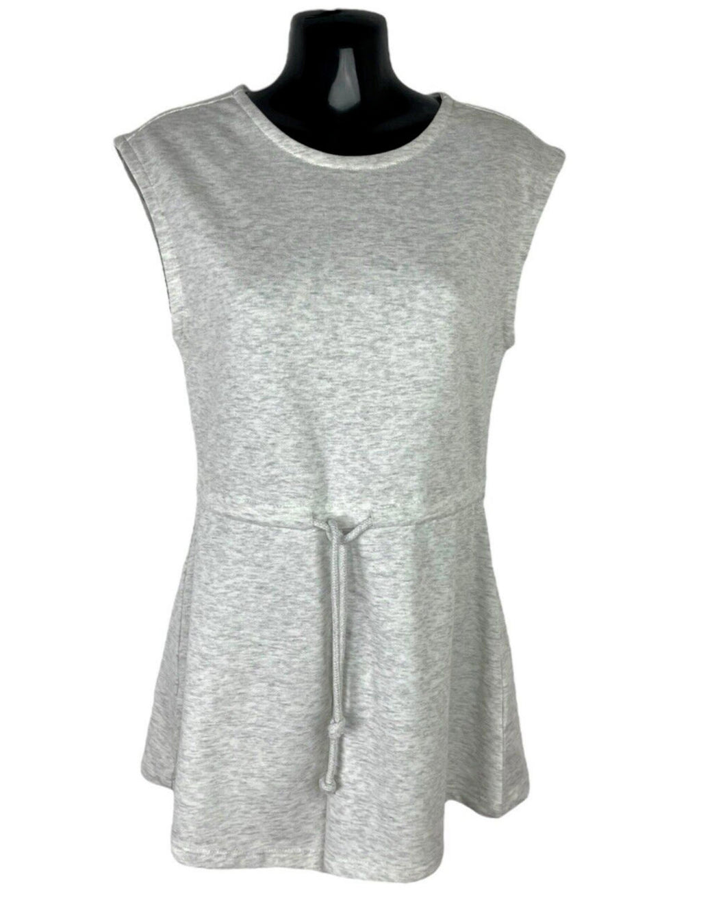 Divided Jersey Playsuit Women's UK Size XS Grey Drawstring Waist Sleeveless