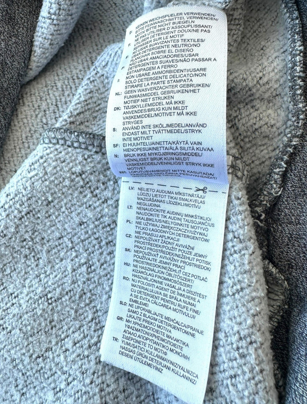 Adidas Neo Hoodie Men's UK Size XL Grey Graphic Print Light Casual Sports Jersey
