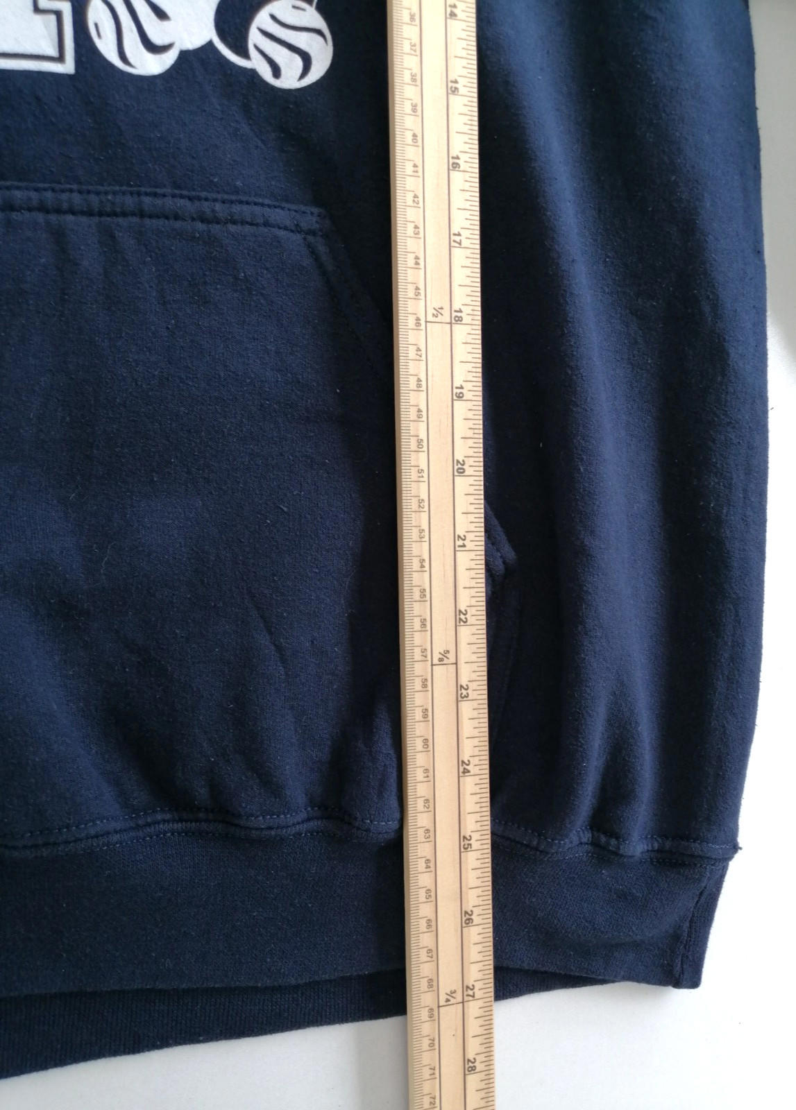 Graphic Print Hoodie Men's Size M Navy Blue Jersey Board Game Club