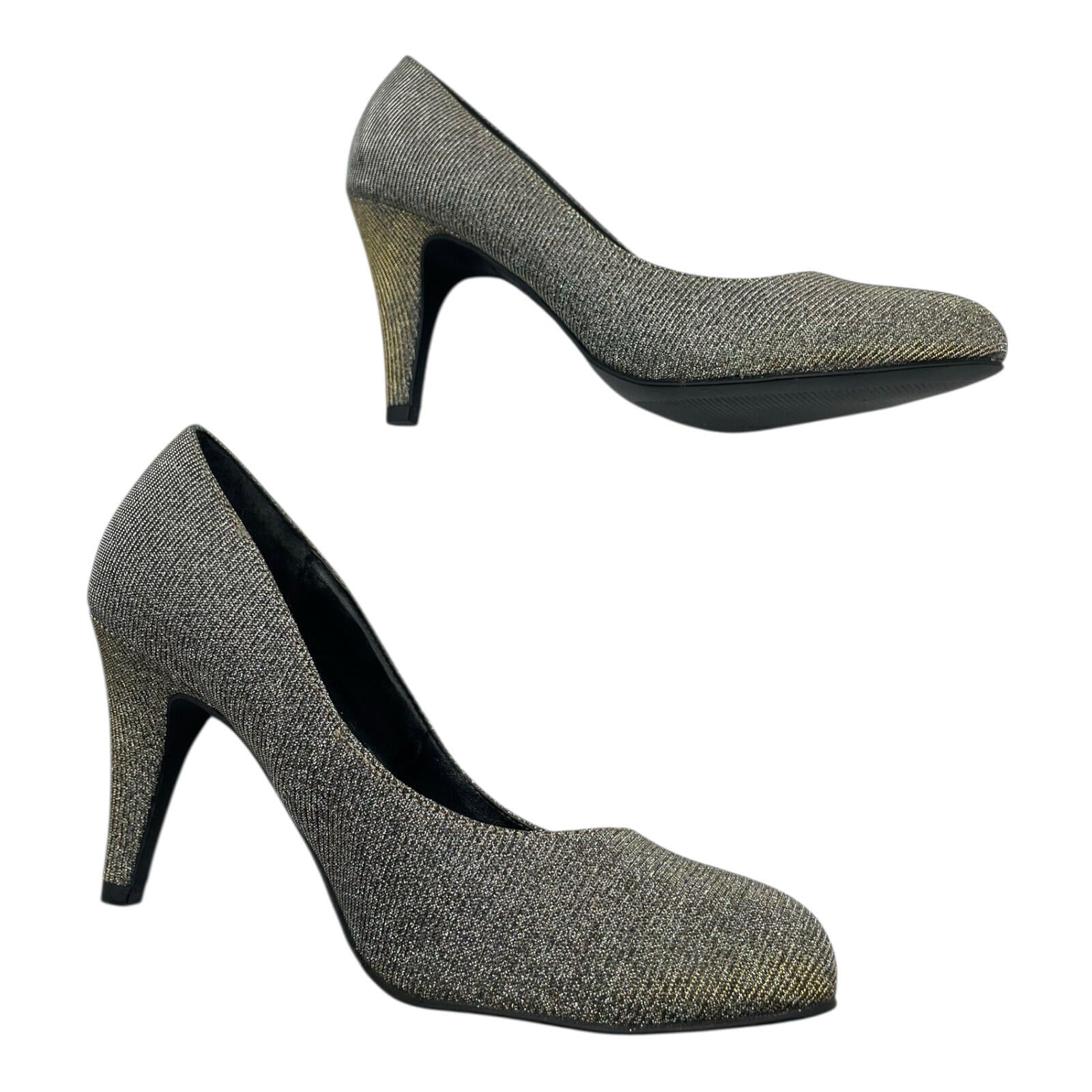 New Look Widefit Shoes UK Size 5 Stiletto Heel Round Toe Sparkle