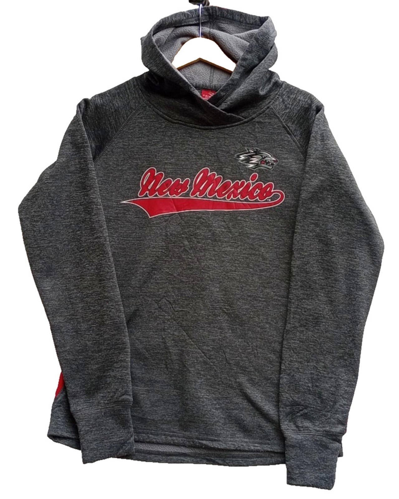 Colosseum New Mexico Hoodie Men's UK Size M Red Jersey Hooded Easy Care
