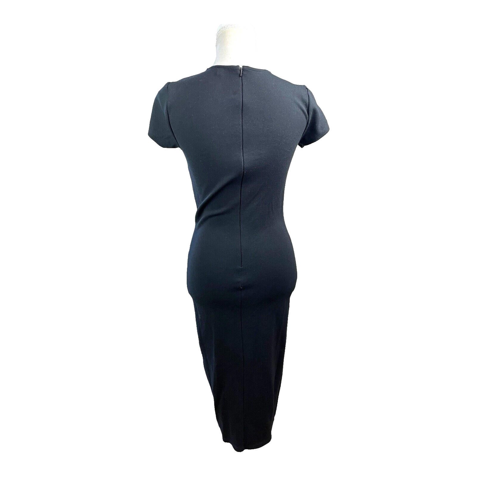 River Island Black Midaxi Dress Bodycon Women’s UK Size 12