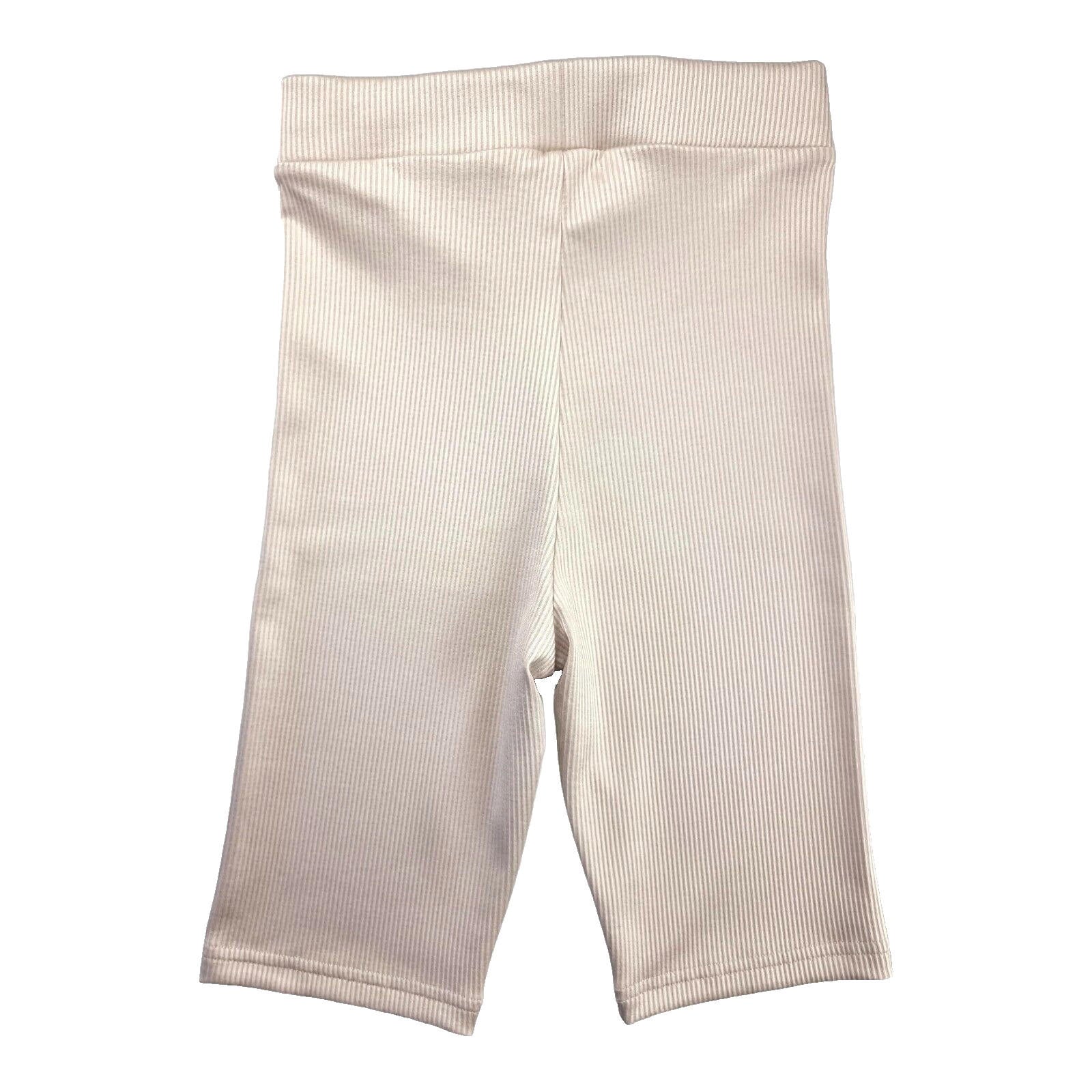Divided H&M Ribbed Shorts Women''s UK Size XS-S Stretch Seamless Beige