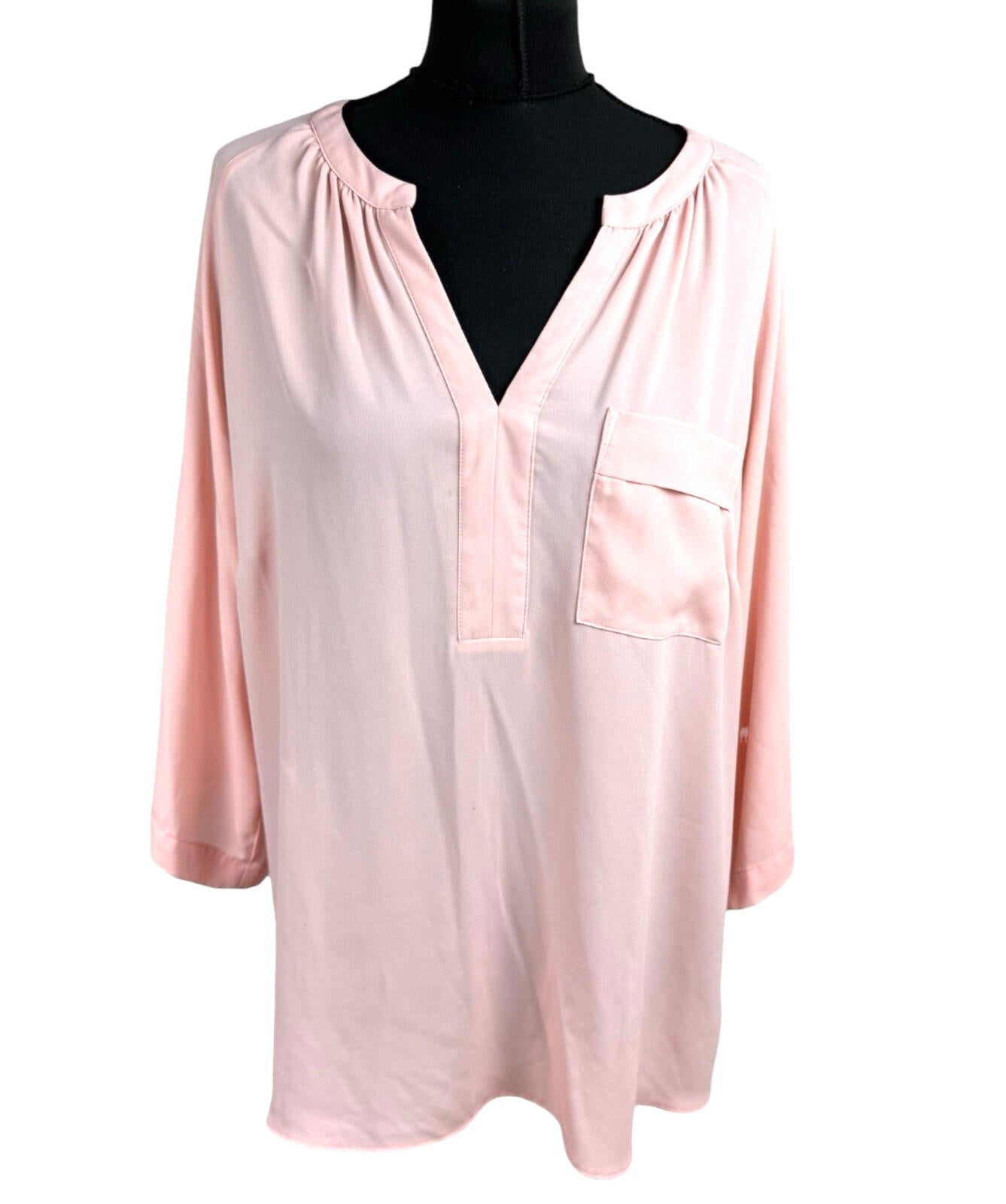 Principles by Ben De Lisi Blouse Top Women’s UK Size 16 3/4 Sleeve Pale Pink