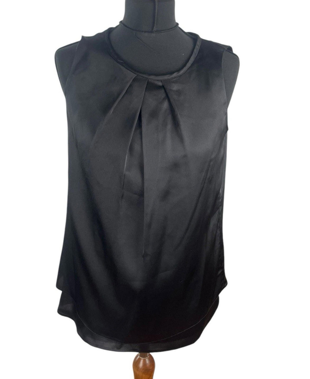 Paraphrase Black Silk Effect Tank Top Women’s UK Size S