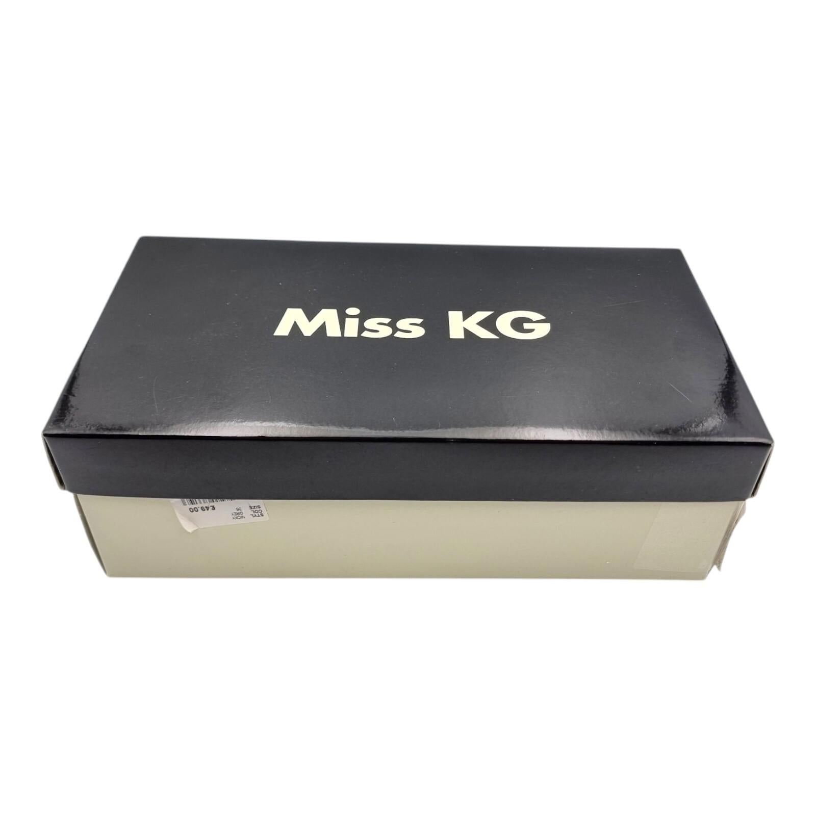 Miss KG Black Slip On Flat Shoes Flats Pleated Nicky Design Women's UK Size UK 3