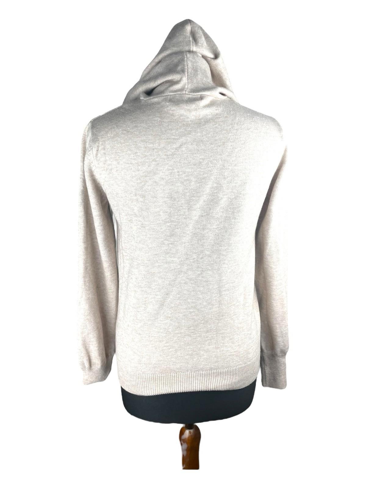 Primark Beige Hooded Jumper Relaxed Fit Women’s UK Size 2XS