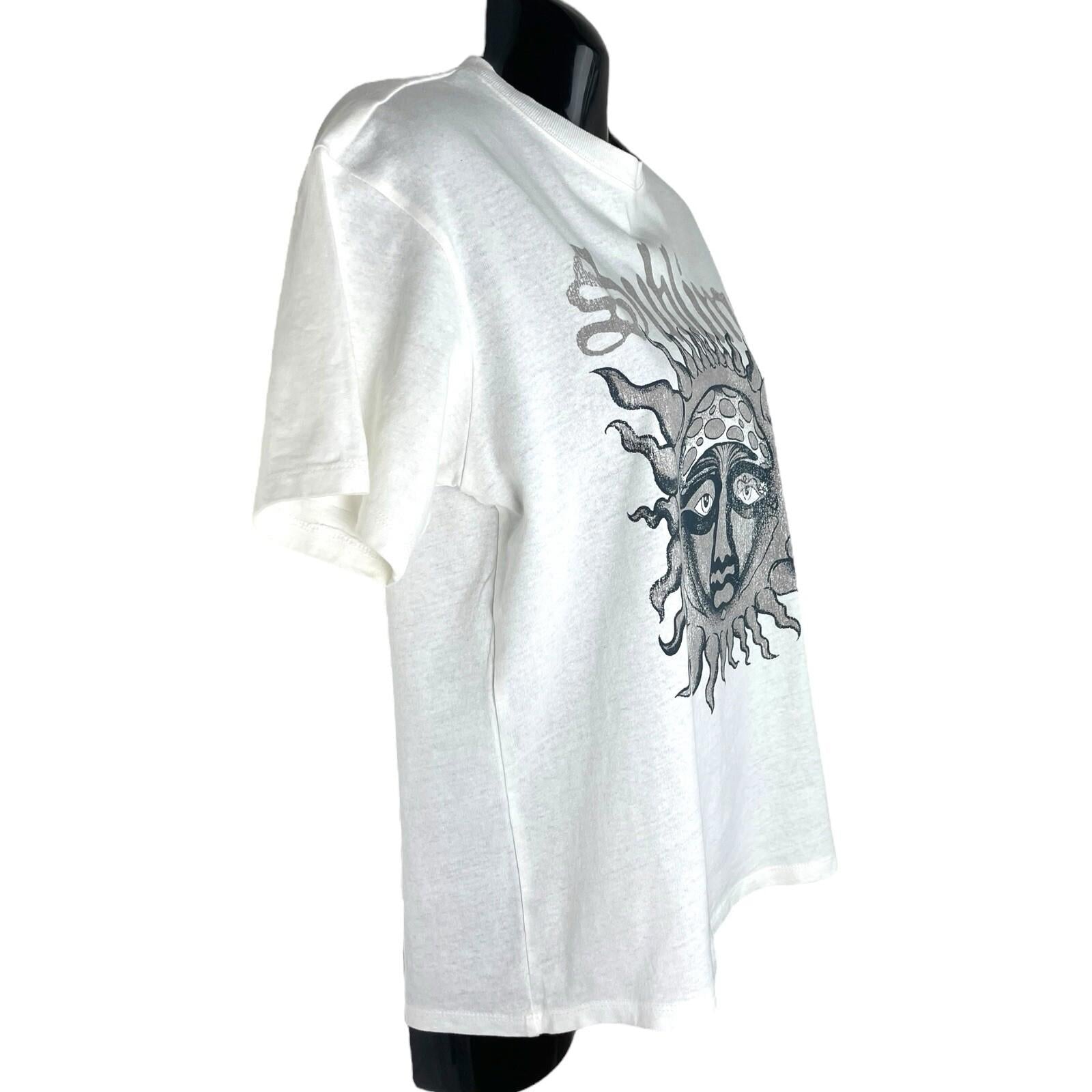 Divided White Oversized Printed T-Shirt Sublime Women’s UK Size XXS