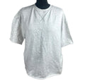 Zara Jersey T-Shirt Top Women’s UK Size S Oversized Light Grey Crew Neck