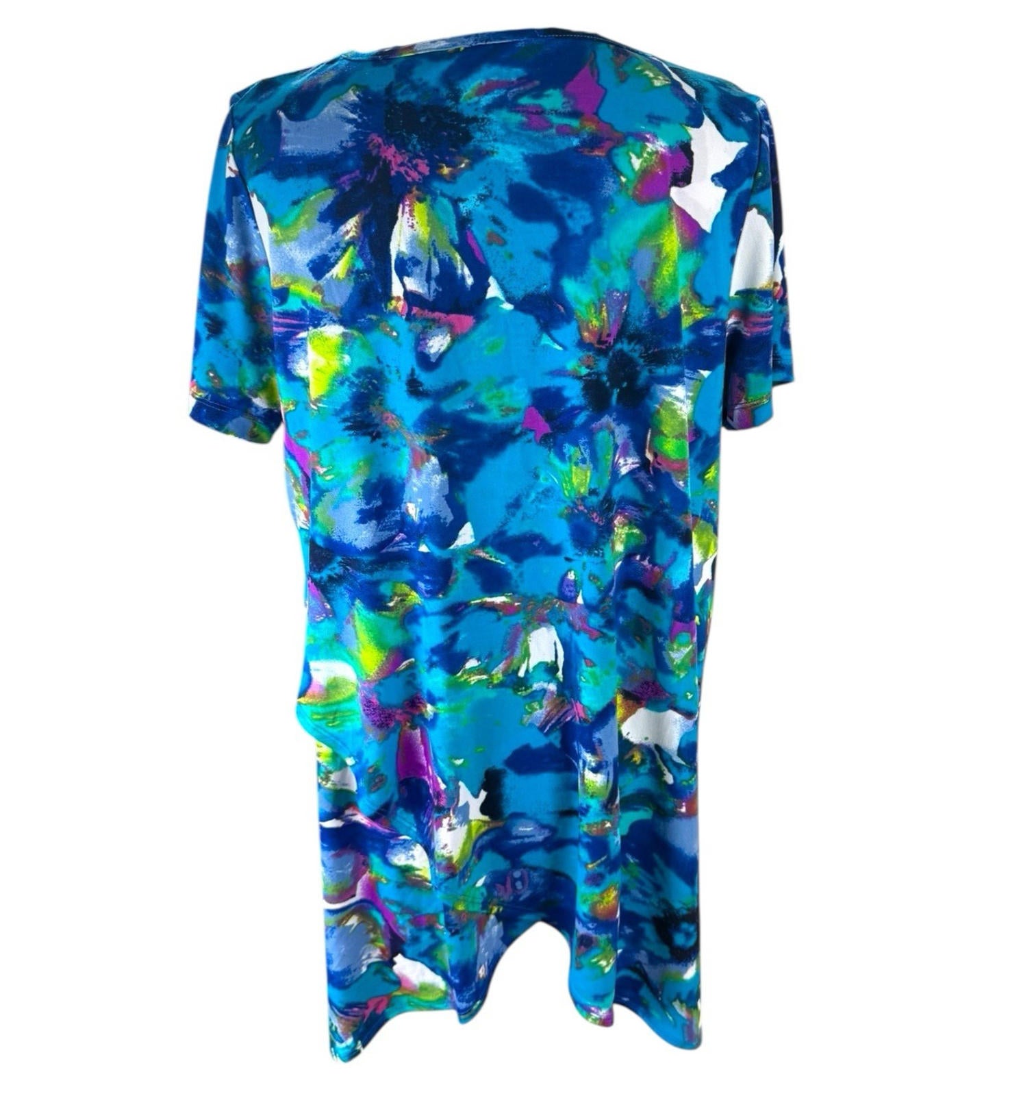 Blue Smock T-Shirt Top Blouse Women’s UK Size L Large