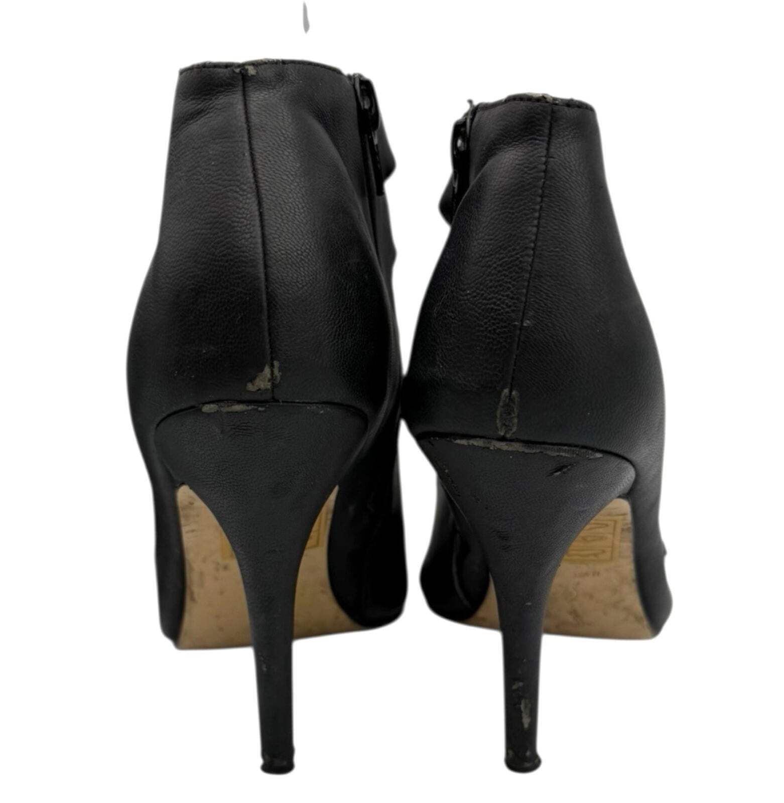 Truffle Peep Toe Ankle Shoes  Women's UK Size 6 Straps Buckles Stiletto Black