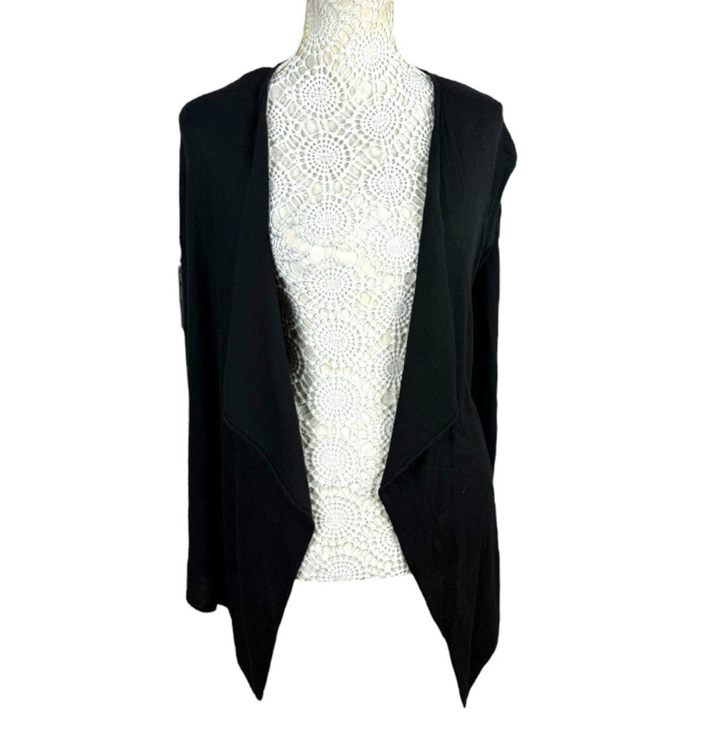 H&M Black Thin Cardigan Open Front Women’s UK Size XS