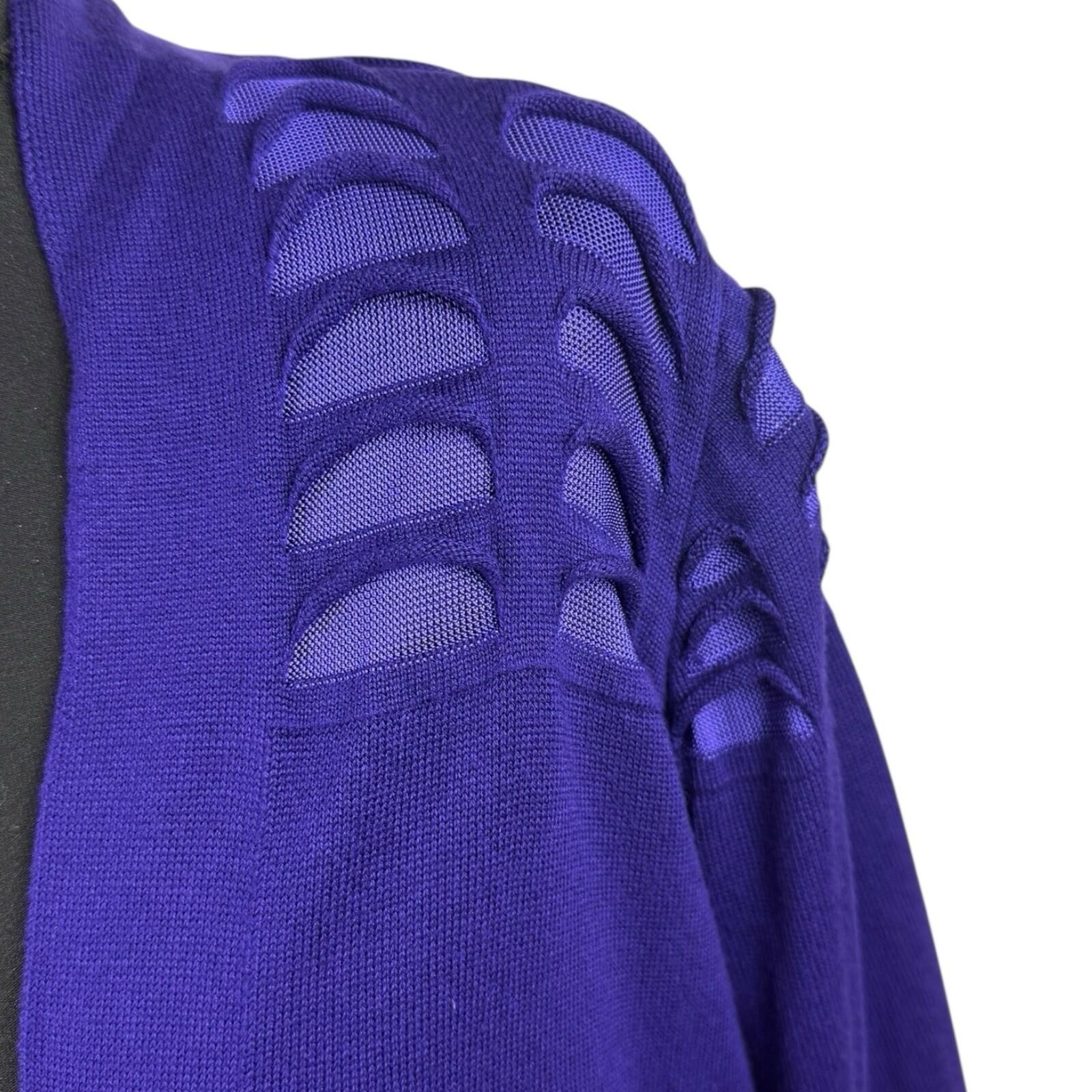 Marks & Spencer Cardigan Women’s UK Size 18 Mid Length Lightweight Mesh Purple