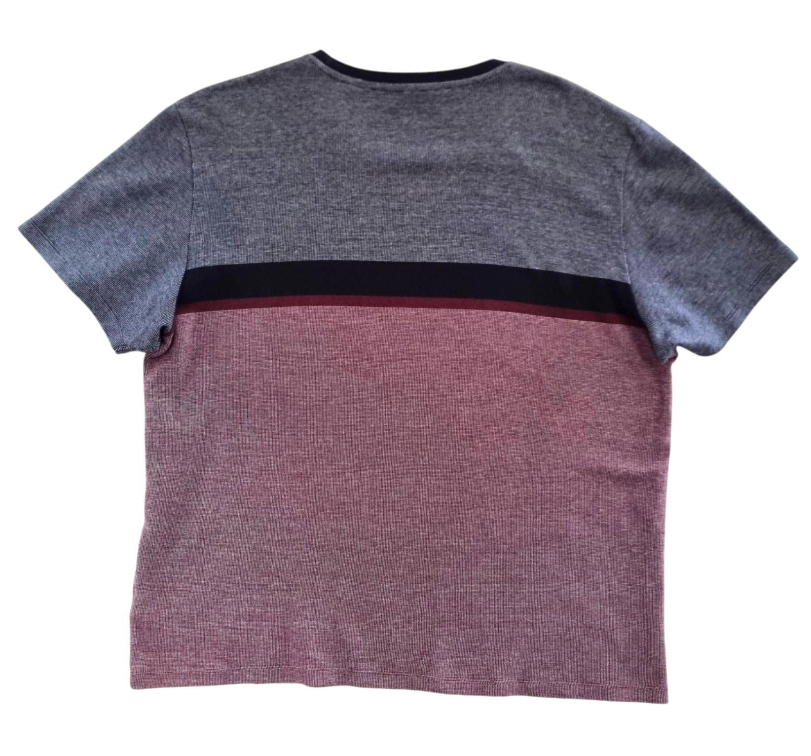 Next T-Shirt Red Blue Jersey Crew Neck 100% Cotton Men's UK Size XL