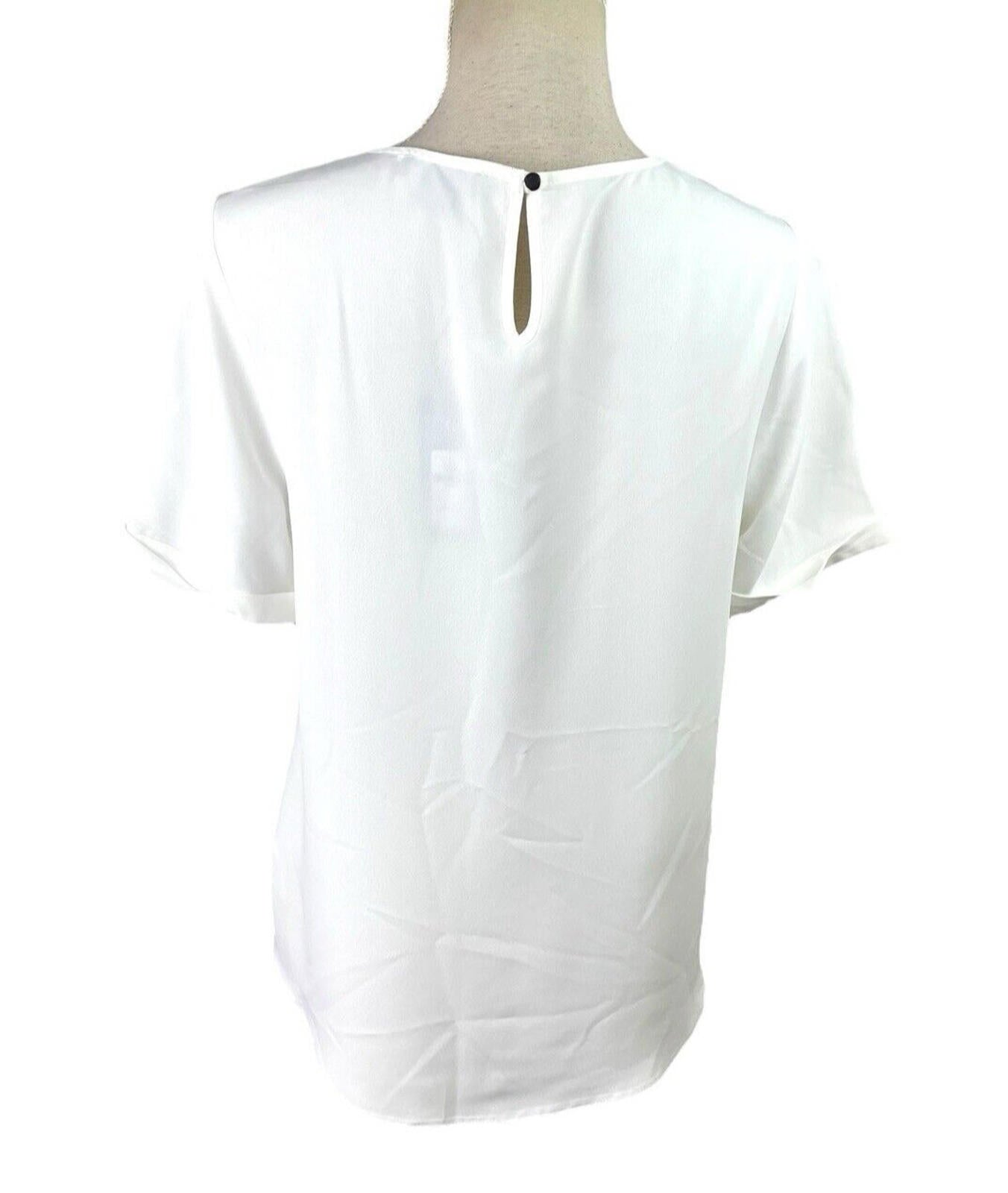 Primark White T-Shirt Blouse Lightweight Women’s UK Size 12