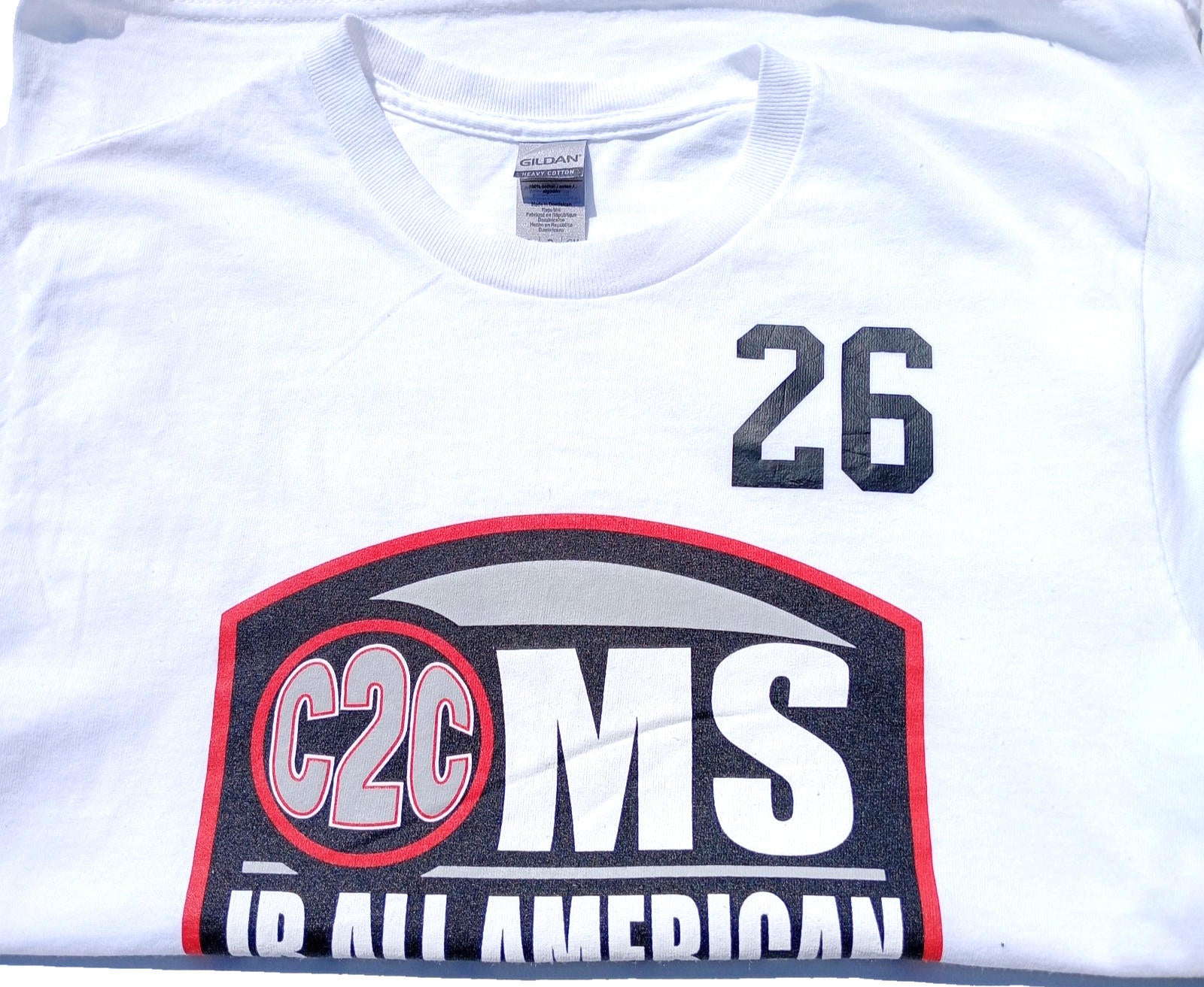 NYG Basketball T-Shirt Women's UK Size S White Coast to Coast All American Camp