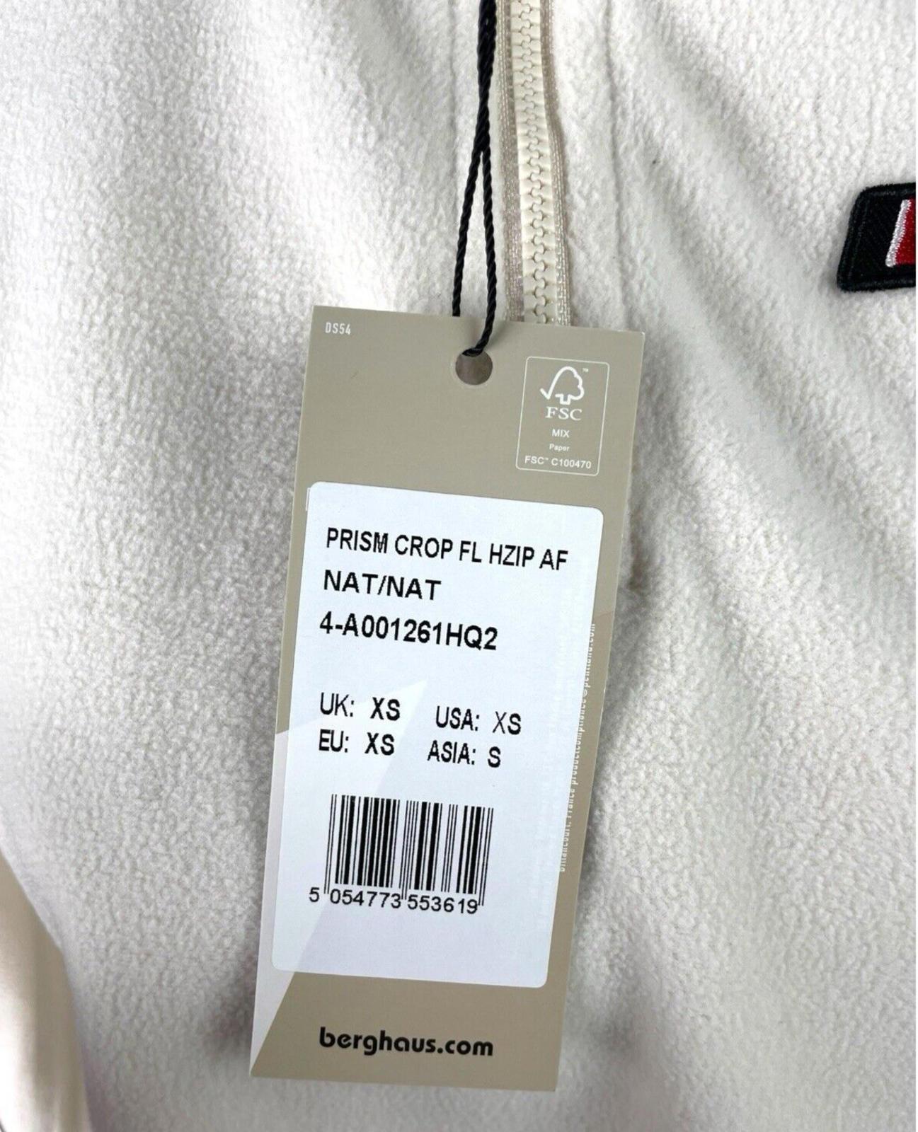Berghaus Fleece Crop Top Prism Cream Women’s UK Size XS