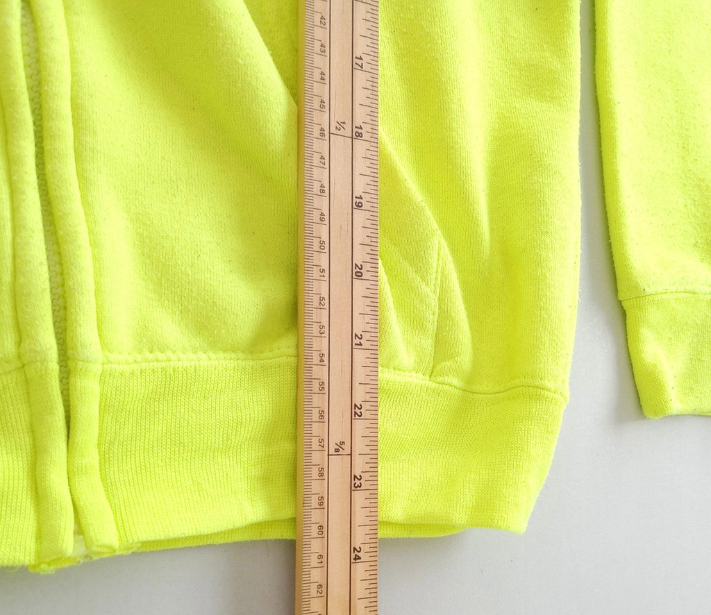 St George Island Hoodie Men's UK Size S Yellow Jersey Hooded Pockets Zip Front
