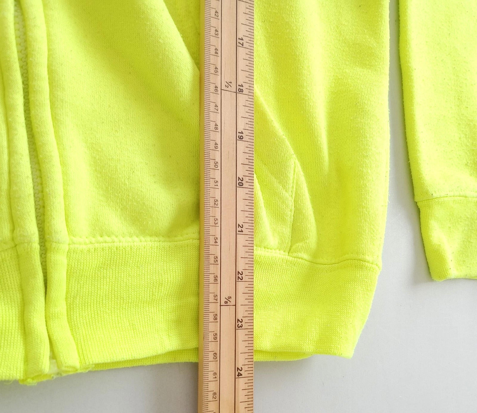 St George Island Hoodie Men's UK Size S Yellow Jersey Hooded Pockets Zip Front