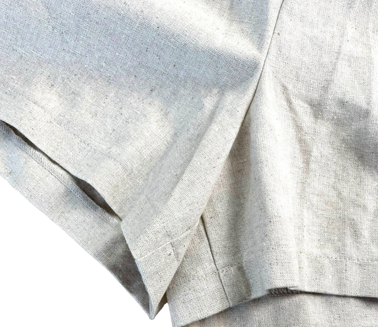 Beige Linen One Shoulder Playsuit Big Bow Detail Women’s UK Size S