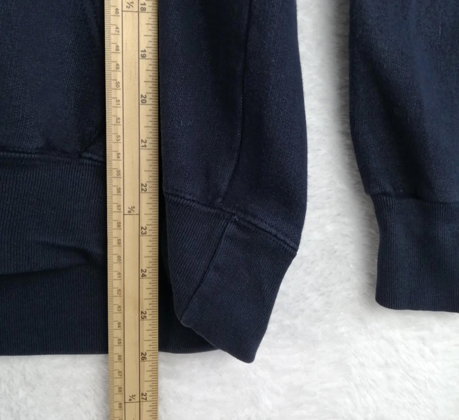 Boston Hoodie Men's Size M Navy Blue Jersey Hooded Pockets Sports