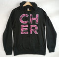 Cher Hoodie Men's UK Size M Black Hooded Pockets Cotton Rich Easy Care
