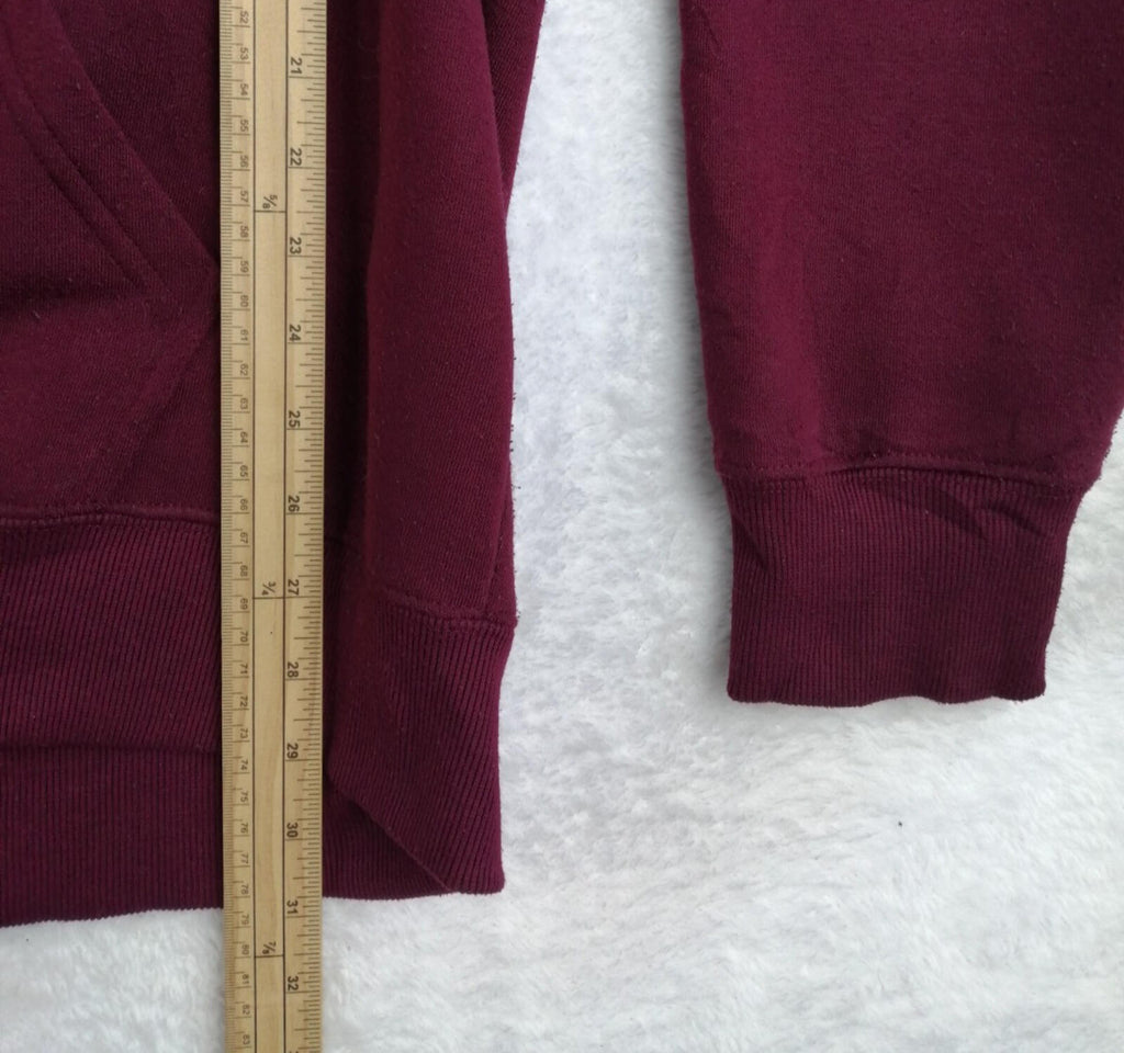San Diego Zip Hoodie Men's UK Size XXL Red Jersey Hooded Jacket Pockets Sports