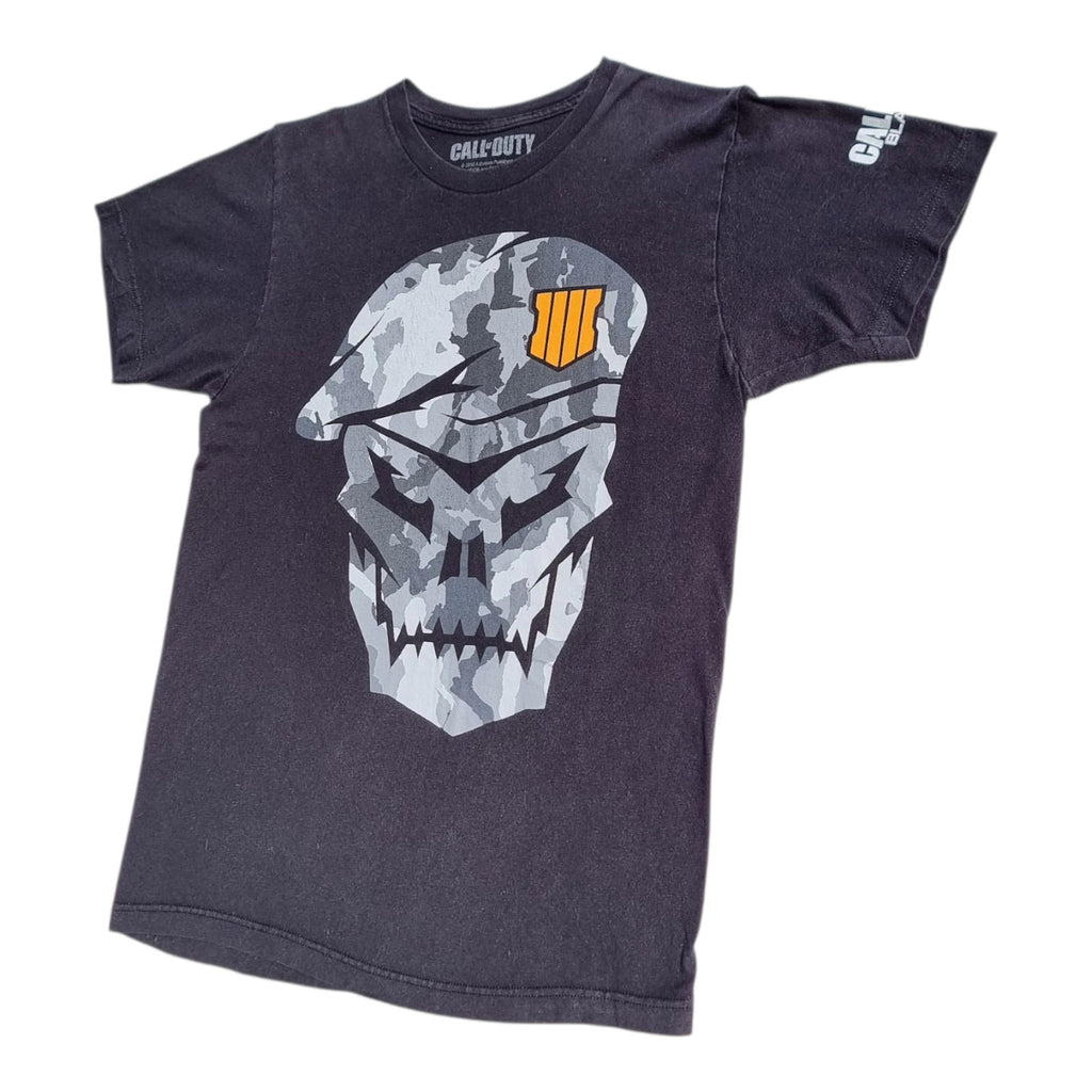 Call Of Duty Graphic Print T-Shirt Men's UK Size M Black Crew Neck 100% Cotton