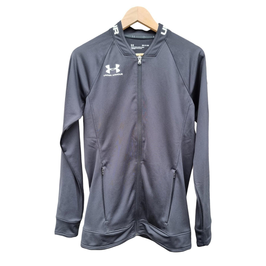 Under Armour Jacket Men's UK Size S Challenger III Black Sports Pockets Zip Logo