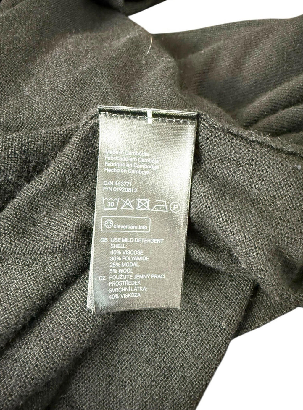 H&M Black Thin Cardigan Open Front Women’s UK Size XS