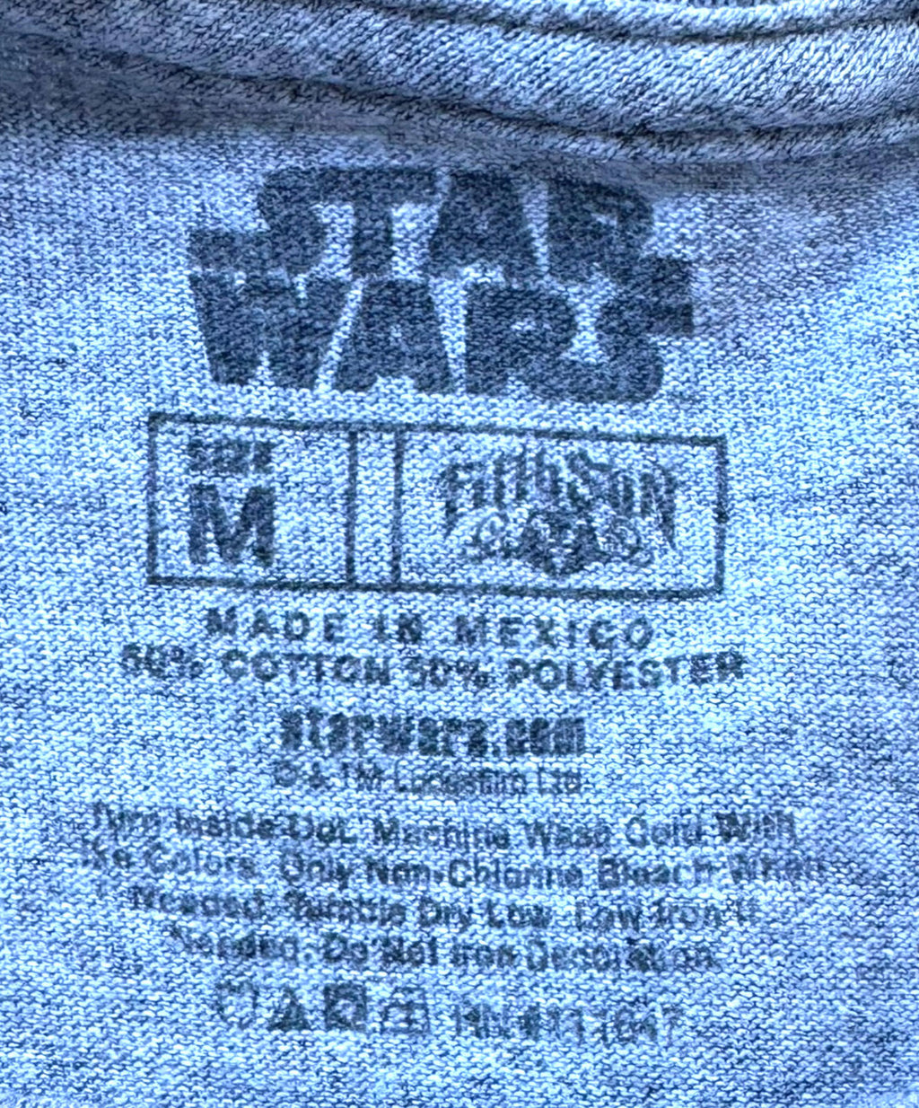 Star Wars T-Shirt Men's UK Size M Grey Imperial Alumni Crew Neck Graphic Print