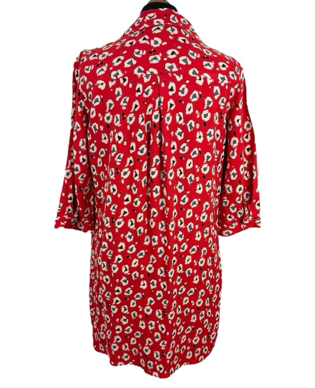 Next Petite Red Shirt Blouse Animal Print Women’s UK Size 12 PETITE