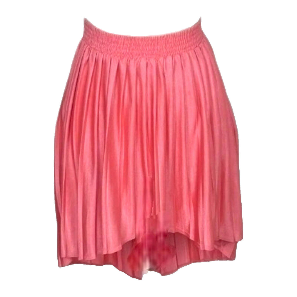 Top Shop Skirt High Low Pink Pleated Multi Length Women's UK Size 8