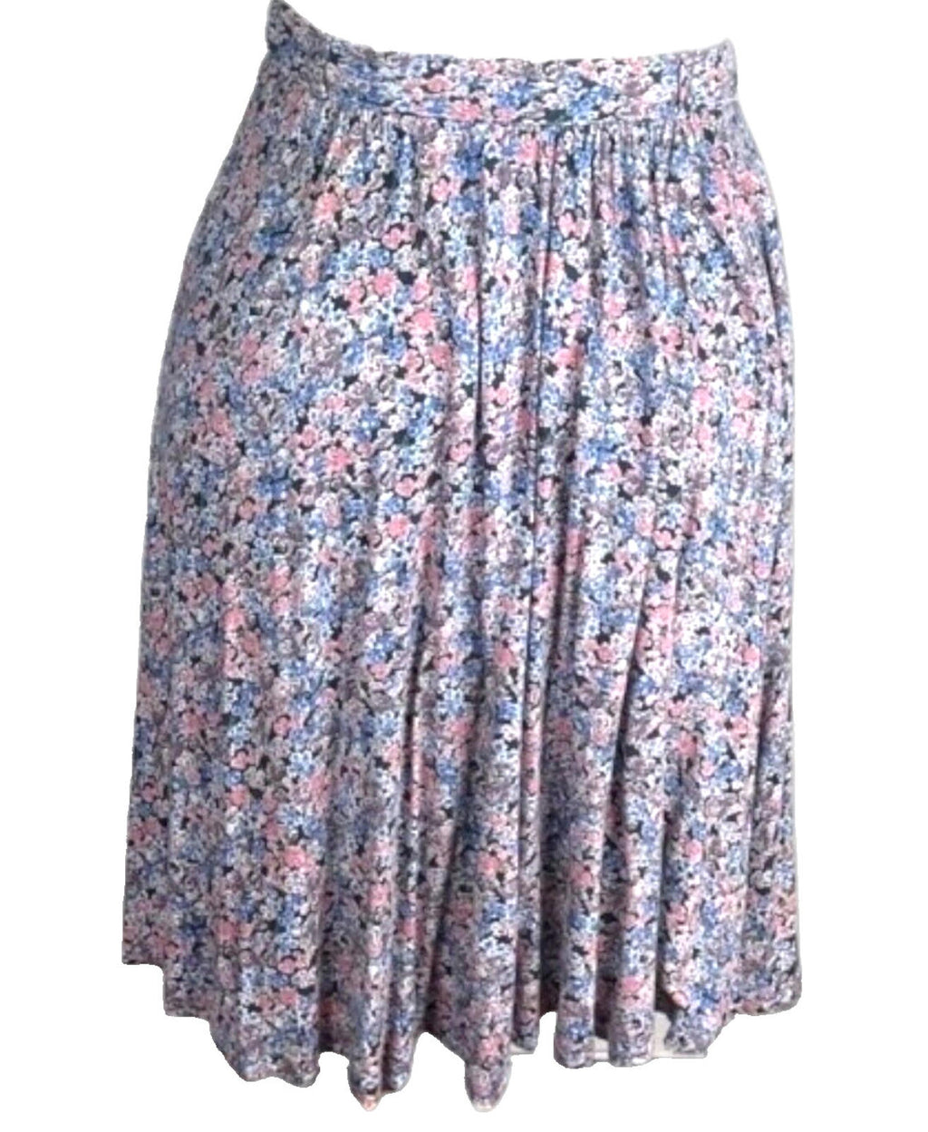 TU Ditsy Pleated Midi Skirt Women's UK Size 8 Colourful Floral Elasticated Waist