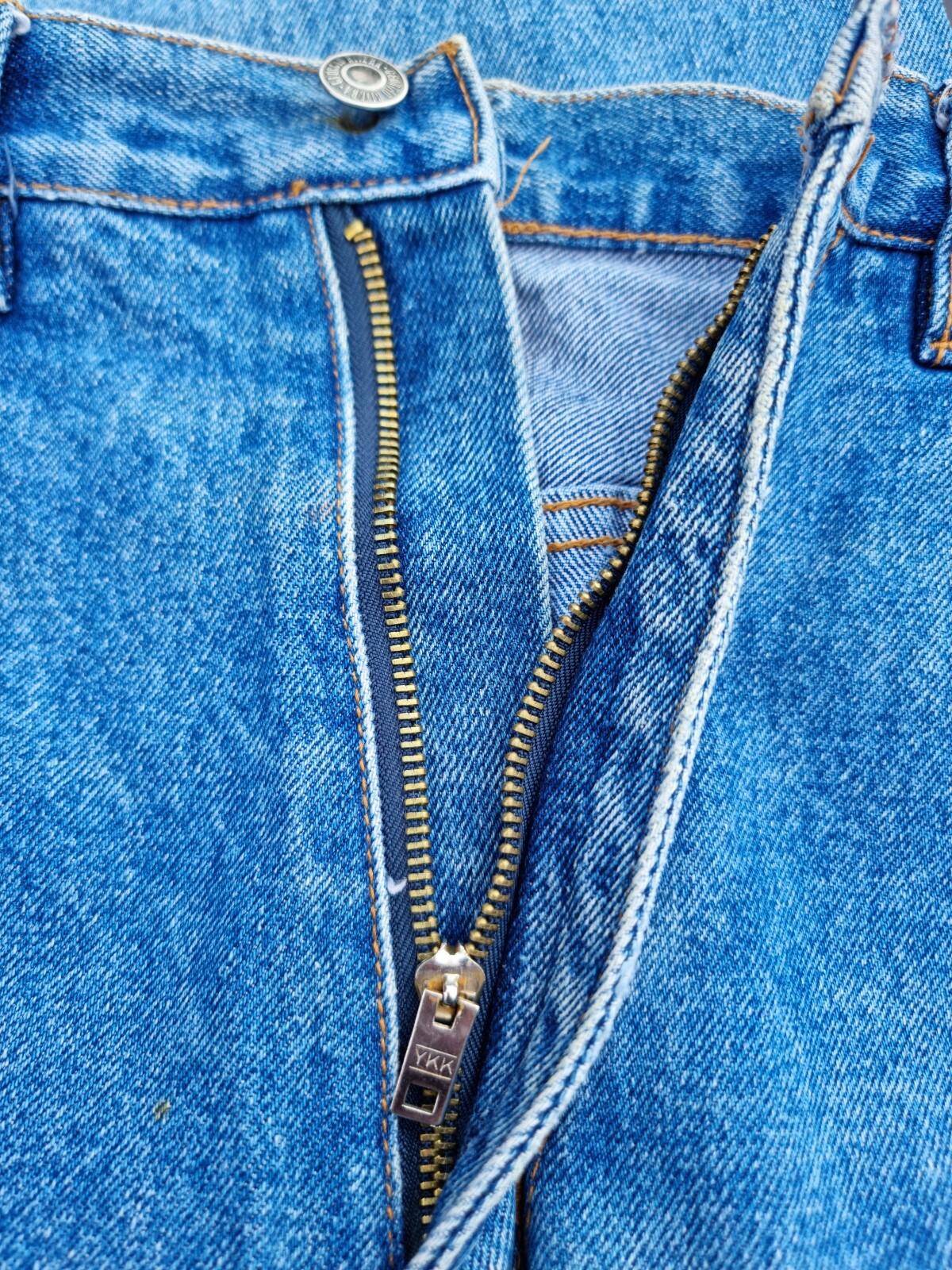 Georgio Rivera Retro Jeans Men's UK Size W30 L30 Blue Denim Straight Leg 90's