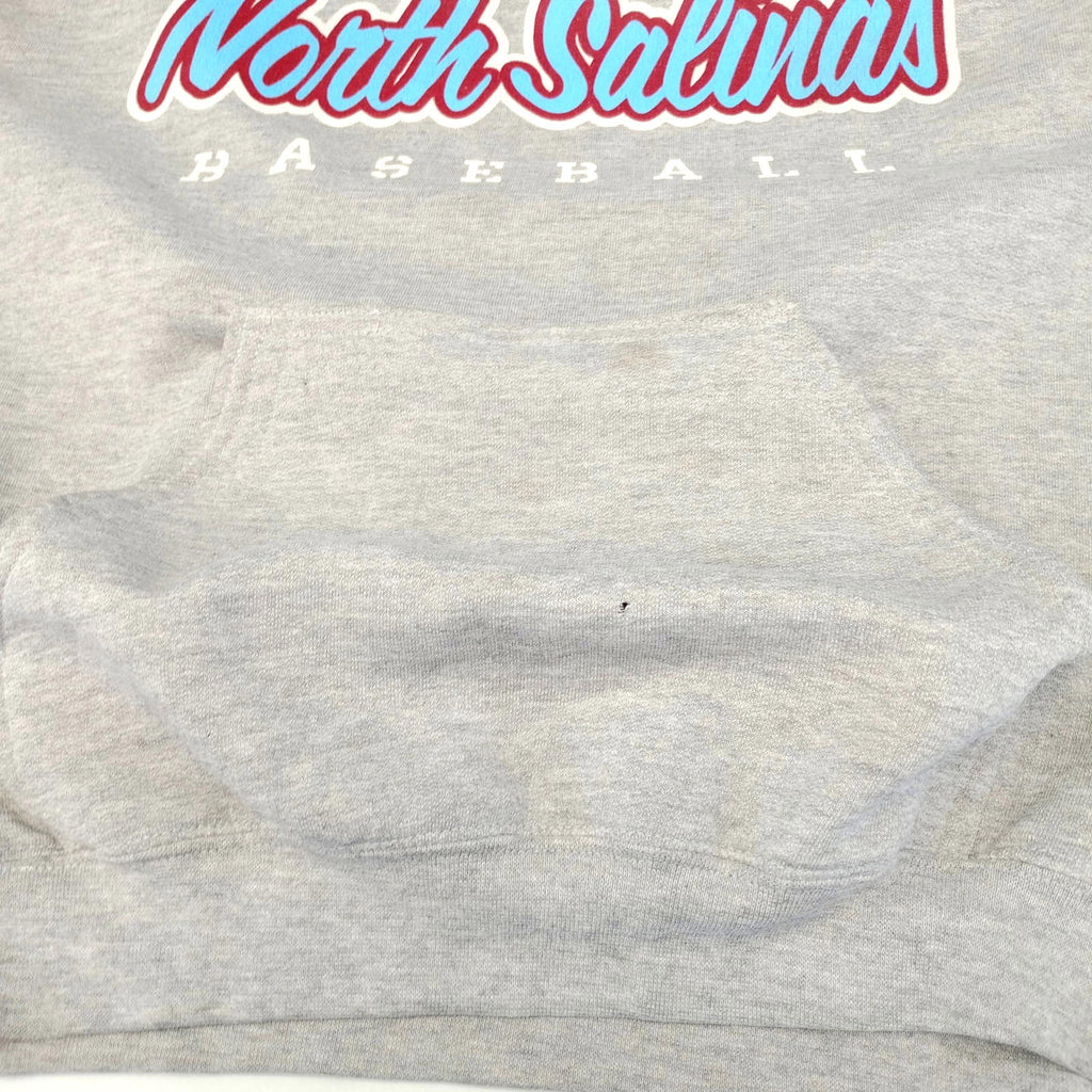 USA High School Baseball Hoodie Men's UK Size M Grey Jersey Hooded Pockets