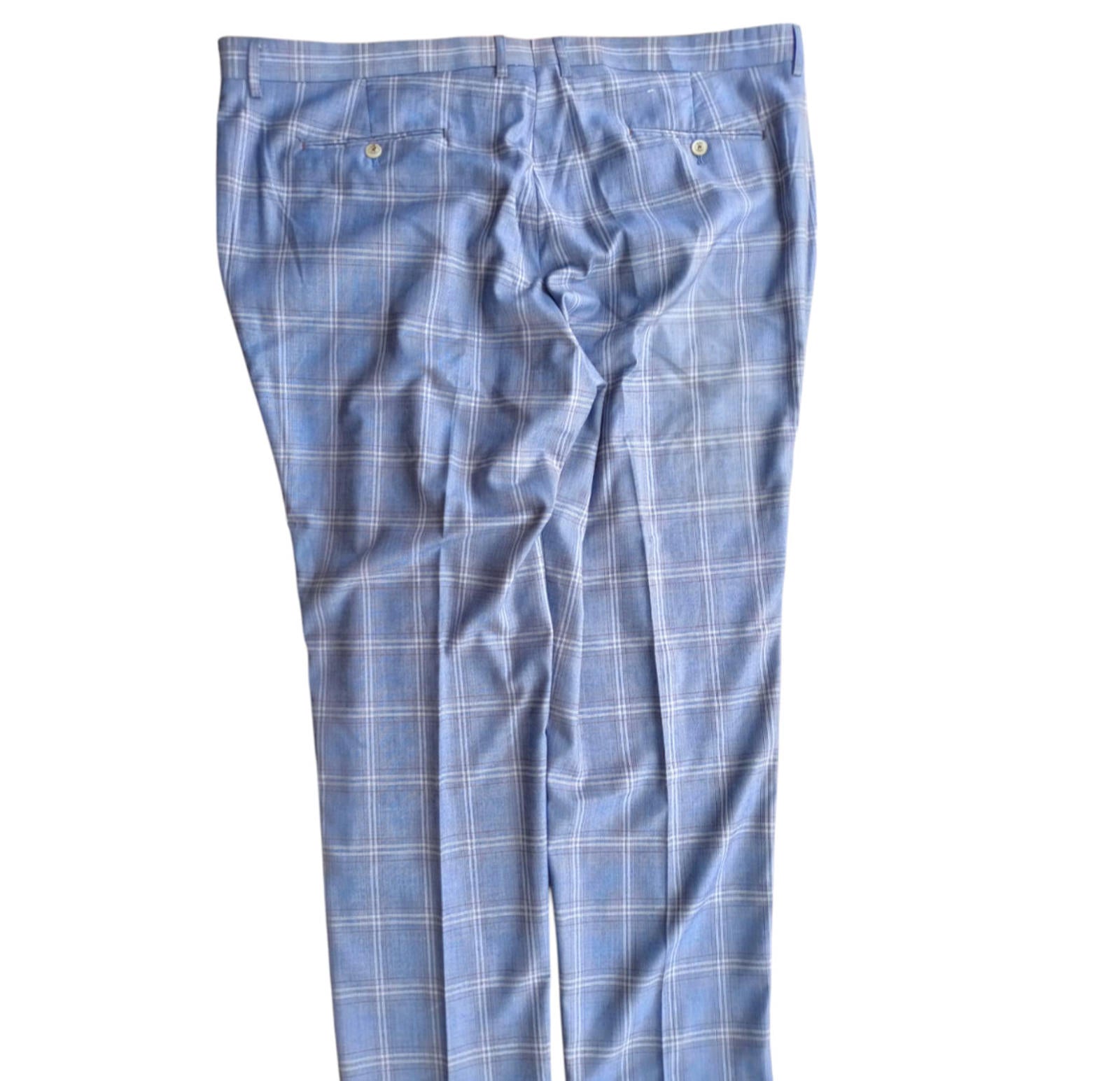 House Of Cavani Trousers Men's UK Size W46 L30 Check Tartan Pants Formal