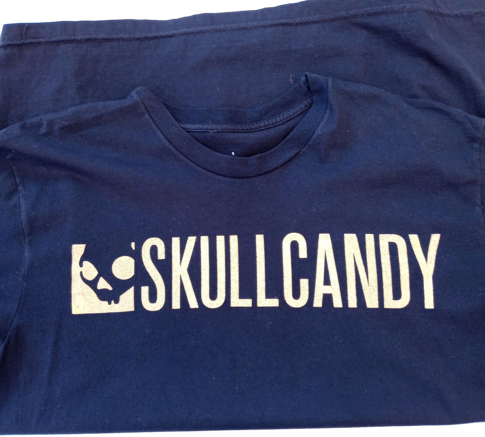 Skull Candy Graphic Print T-Shirt Men's UK Size XL Black Crew Neck 100% Cotton