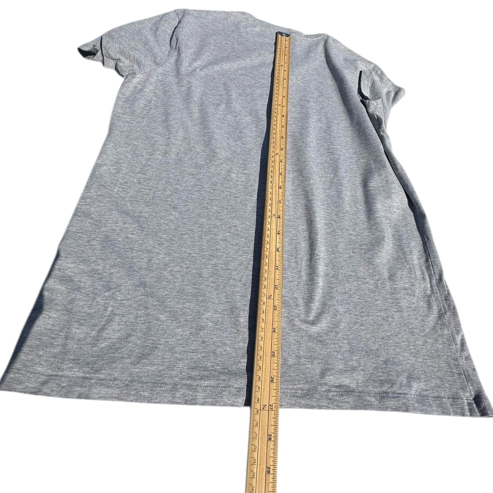 Hugo Boss T-Shirt Men's UK Size L Grey Short Sleeve Solid Crew Neck