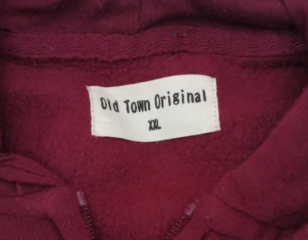 San Diego Zip Hoodie Men's UK Size XXL Red Jersey Hooded Jacket Pockets Sports