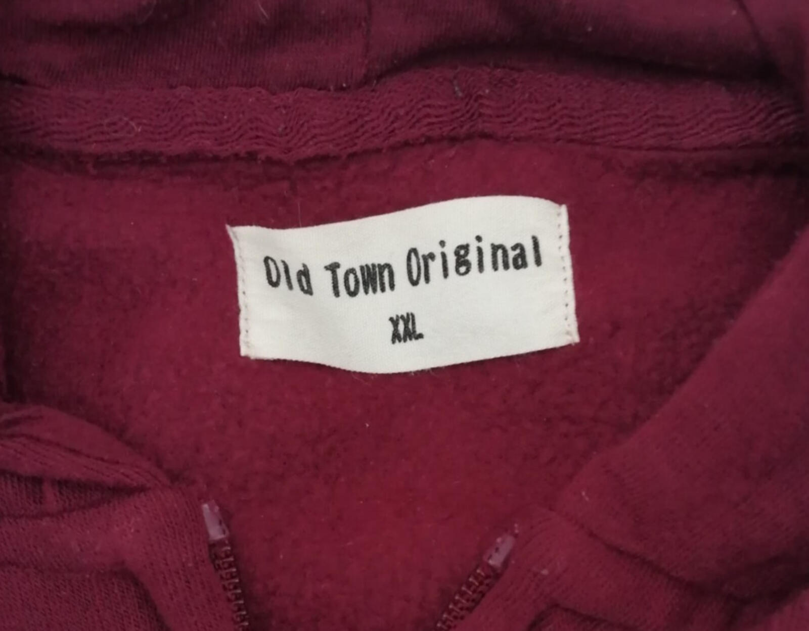 San Diego Zip Hoodie Men's UK Size XXL Red Jersey Hooded Jacket Pockets Sports