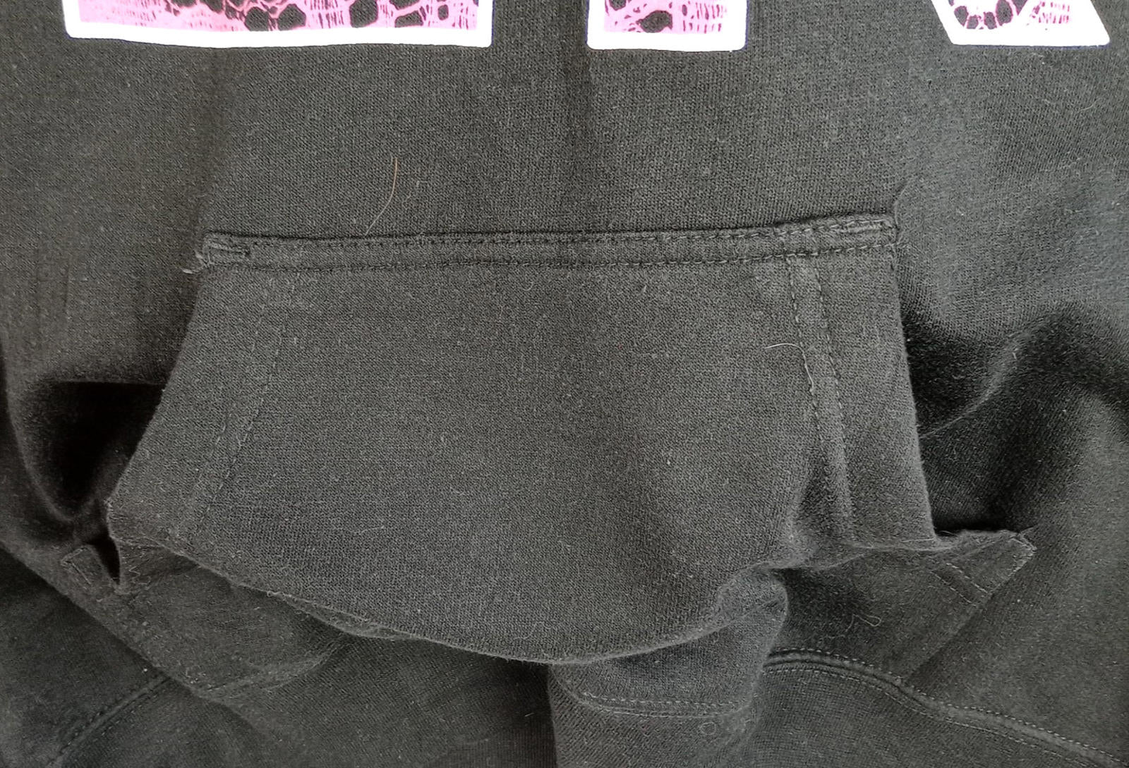 Cher Hoodie Men's UK Size M Black Hooded Pockets Cotton Rich Easy Care