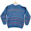 1880 Club Knit Jumper Men's UK Size L Green Crew Neck Sweater 100% Acrylic