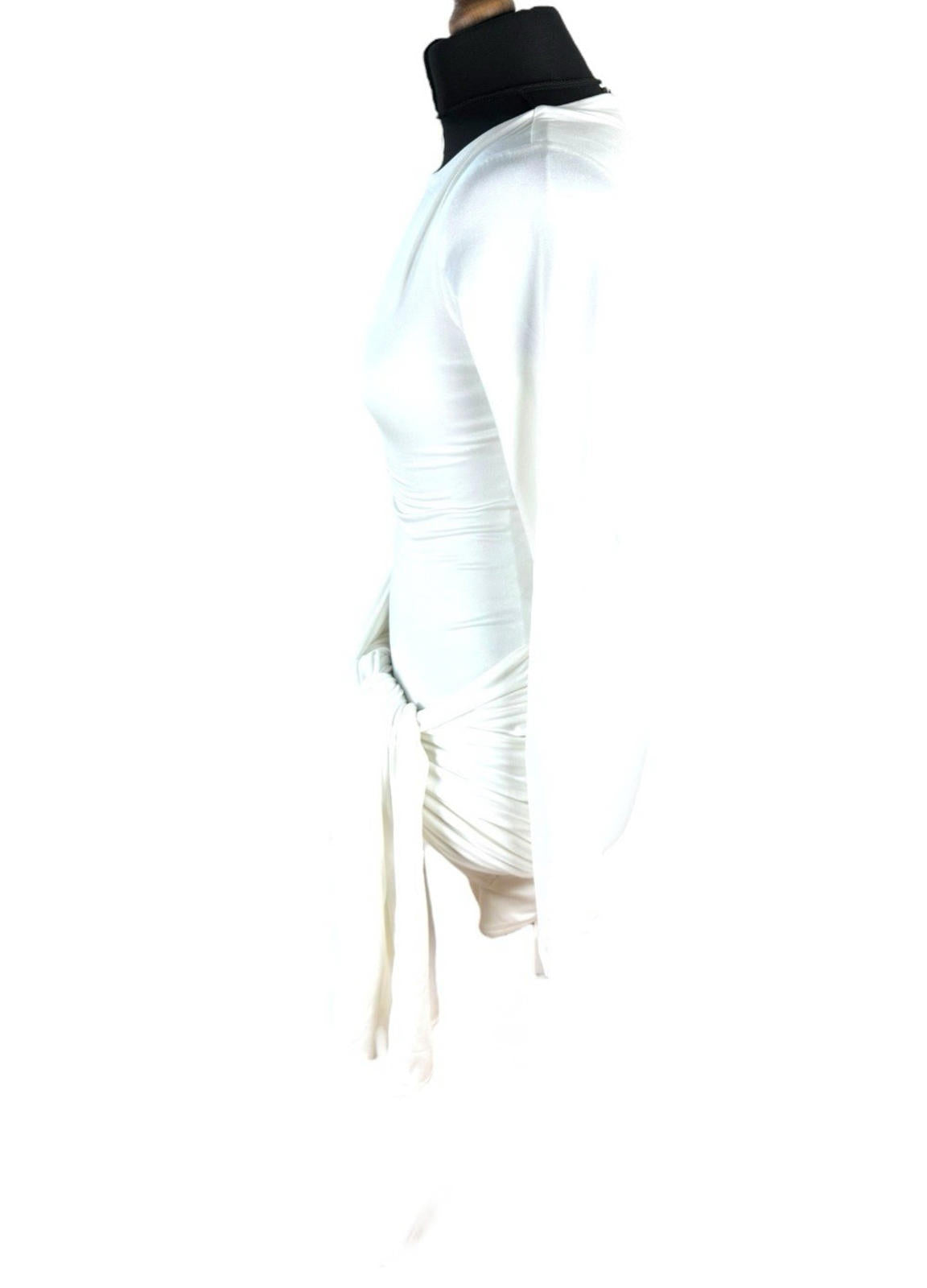 Pretty Little Thing White Mini Dress Wrap Detail Women’s UK Size 8