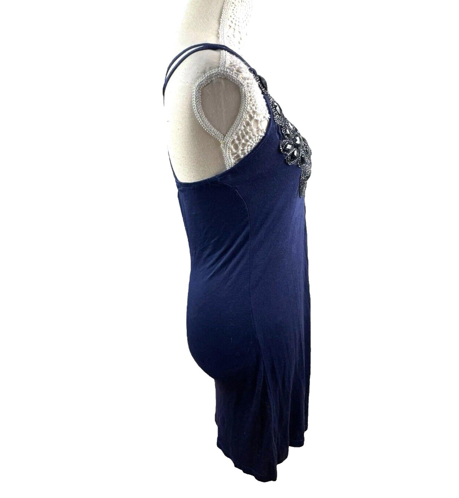 Little Mistress Evening Dress Navy Embellished Women’s UK Size UK Size 10