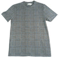 Topman Check T-Shirt Men's UK Size S Grey Crew Neck Gingham Easy Care
