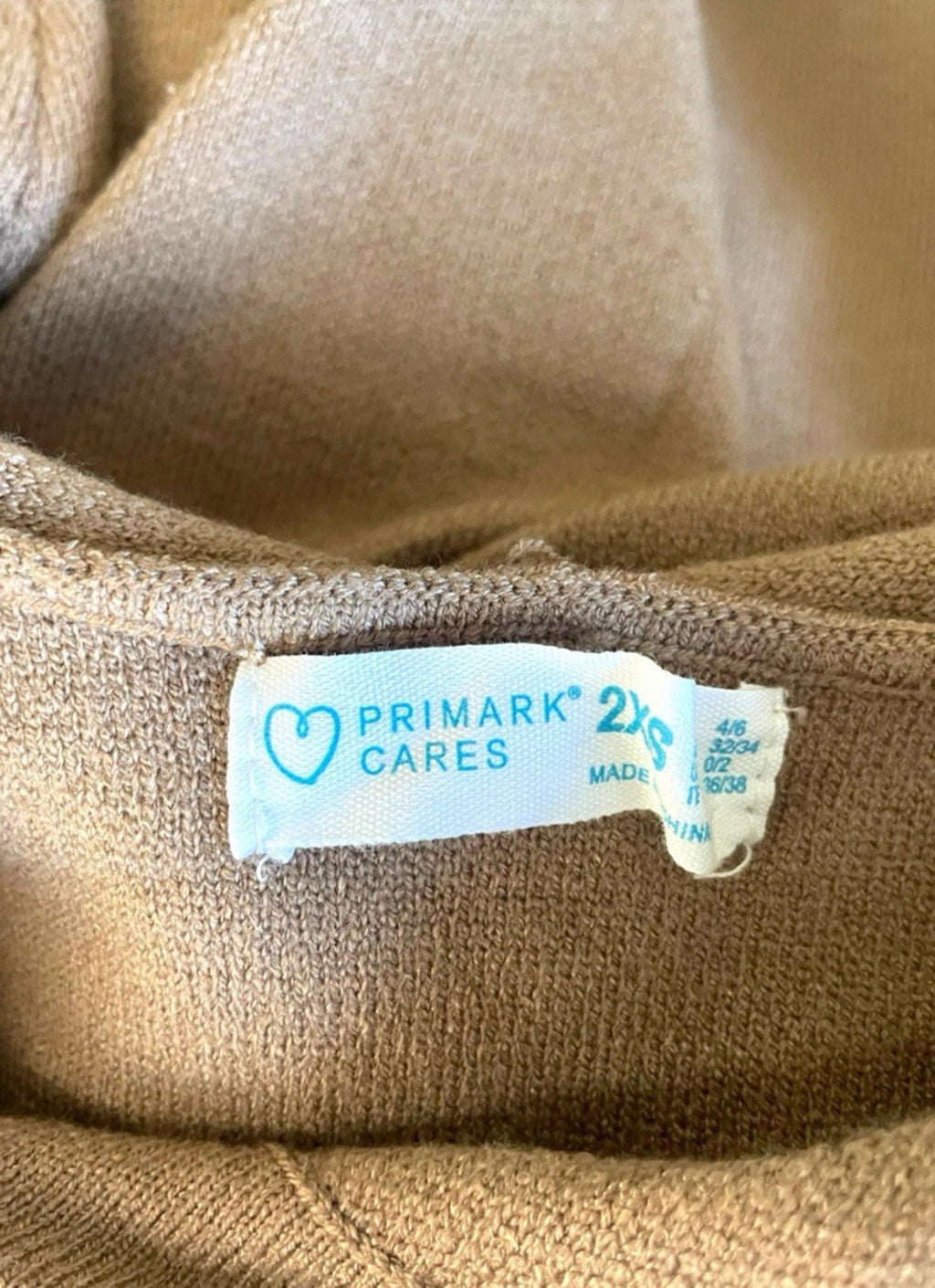 Primark Cares Stone Hooded Jumper Women’s UK Size 2XS