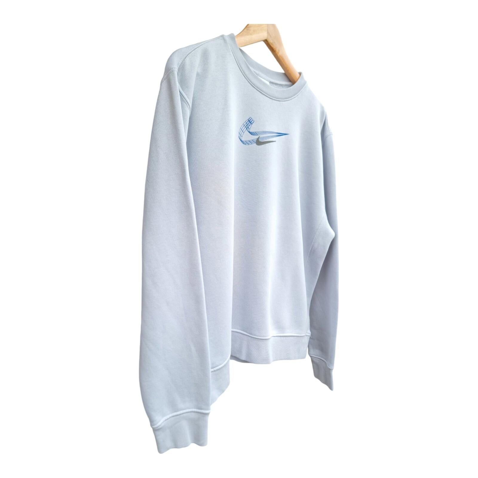 Nike 3D Swoosh Graphic Fleece Sweatshirt Jersey Jumper Men's UK Size Small